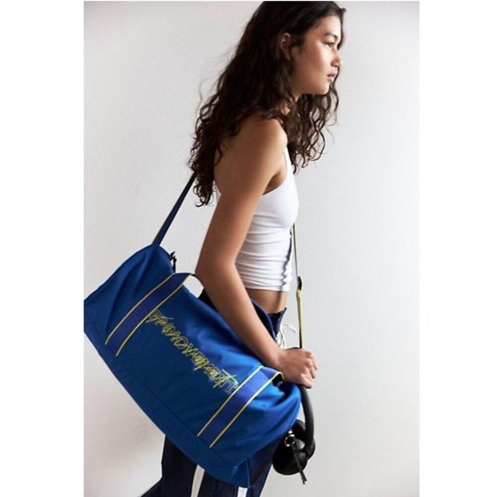 Free People Movement Blue Duffel Gym
Bag Weekender Travel Sport NWT